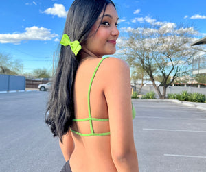 Amrapali the crop top bra in linen