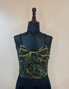 Shobai, the Corset in Velvet & Muslin